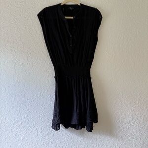 Rails Black Cap Sleeve Sundress